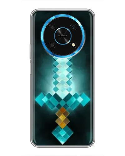 Чехол для Huawei Honor Magic 5 Lite 5G с картинкой «Алмазный меч неон»