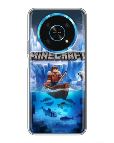 Чехол для Huawei Honor Magic 5 Lite 5G с картинкой «Minecraft ледяной мир»