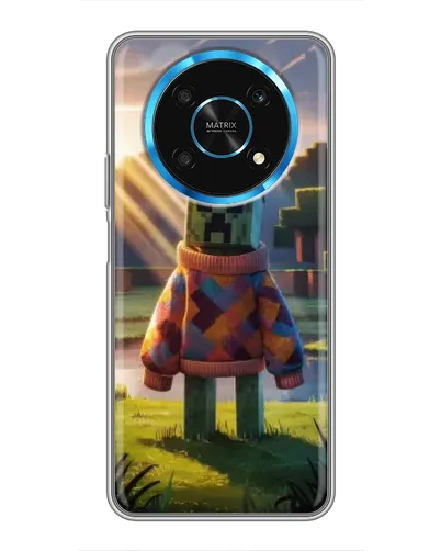 Чехол для Huawei Honor Magic 5 Lite 5G с картинкой «Крипер в свитере»