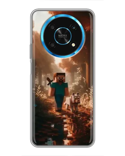 Чехол для Huawei Honor Magic 5 Lite 5G с картинкой «Стив в лесу»