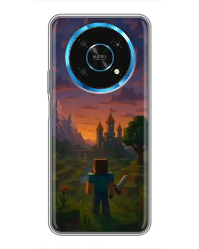 Чехол для Huawei Honor Magic 5 Lite 5G с картинкой «Стив у башни»