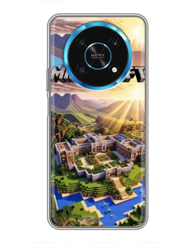 Чехол для Huawei Honor Magic 5 Lite 5G с картинкой «Minecraft панорама»
