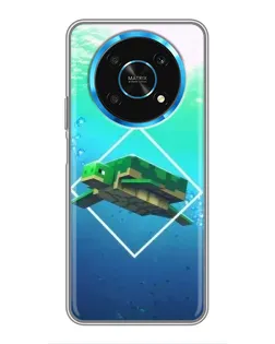 Чохол для Huawei Honor Magic 5 Lite 5G з картинкою «Черепаха Minecraft»