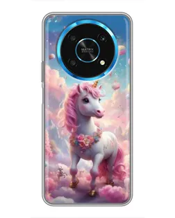 Чехол для Huawei Honor Magic 5 Lite 5G с картинкой «Единорог среди облаков»