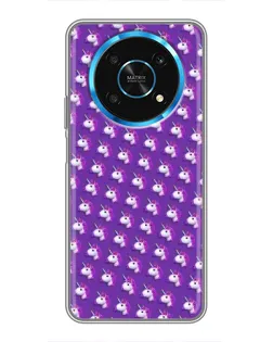 Чехол для Huawei Honor Magic 5 Lite 5G с картинкой «Единороги на фиолетовом»
