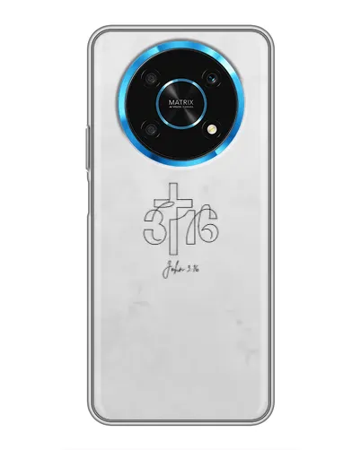 Чехол для Huawei Honor Magic 5 Lite 5G с картинкой «Иоанна 3:16 Крест»