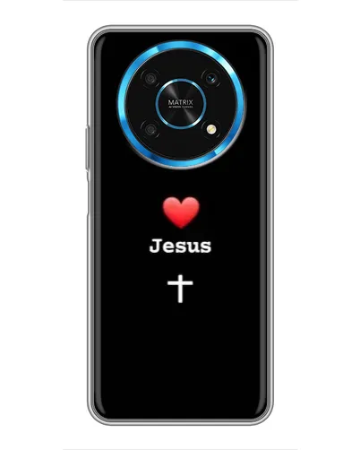 Чехол для Huawei Honor Magic 5 Lite 5G с картинкой «Сердце - Jesus»