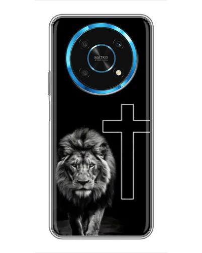 Чехол для Huawei Honor Magic 5 Lite 5G с картинкой «Лев и Крест»