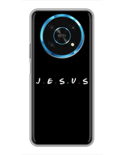 Чехол для Huawei Honor Magic 5 Lite 5G с картинкой «Точки веры J.E.S.U.S.»