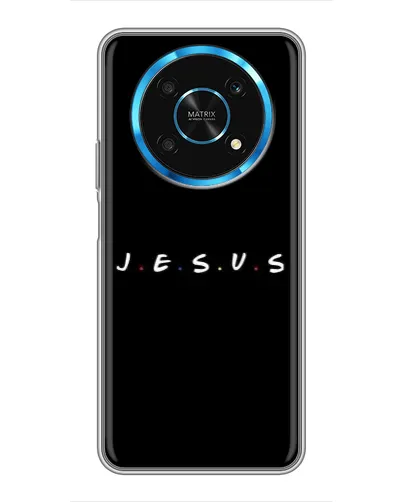 Чехол для Huawei Honor Magic 5 Lite 5G с картинкой «Точки веры J.E.S.U.S.»