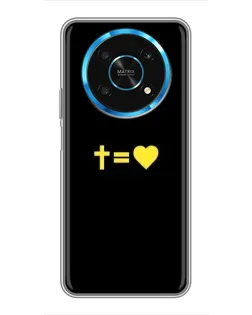 Чехол для Huawei Honor Magic 5 Lite 5G с картинкой «Сердце и Крест»