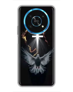 Чехол для Huawei Honor Magic 5 Lite 5G с картинкой «Голубь и Свет»