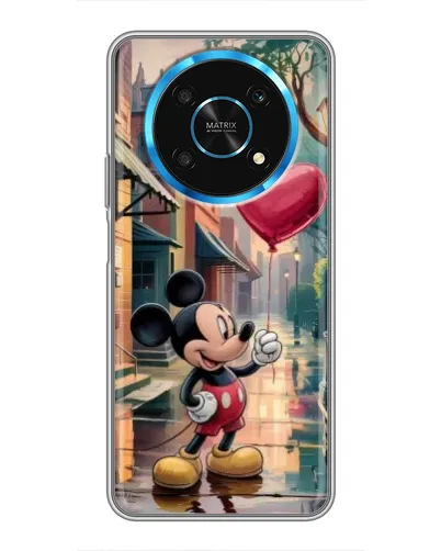Чехол для Huawei Honor Magic 5 Lite 5G с картинкой «Микки и шарик-сердце»