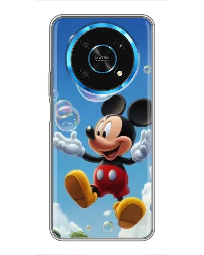 Чехол для Huawei Honor Magic 5 Lite 5G с картинкой «Mickey и мыльные пузыри»