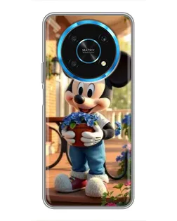 Чехол для Huawei Honor Magic 5 Lite 5G с картинкой «Микки садовод»
