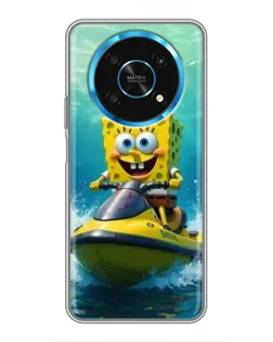 Чехол для Huawei Honor Magic 5 Lite 5G с картинкой «Спанч Боб на гидроцикле» Чехол для Huawei Honor Magic 5 Lite 5G с картинкой «Спанч Боб на гидроцикле»