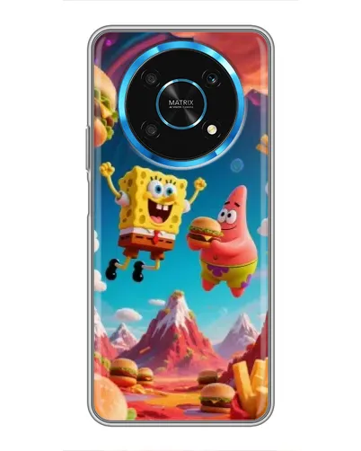 Чехол для Huawei Honor Magic 5 Lite 5G с картинкой «Космический фастфуд»