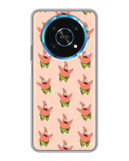Чехол для Huawei Honor Magic 5 Lite 5G с картинкой «Патрик Стар паттерн»