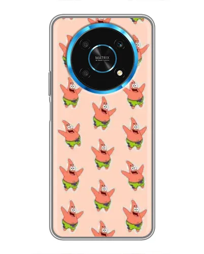 Чехол для Huawei Honor Magic 5 Lite 5G с картинкой «Патрик Стар паттерн»
