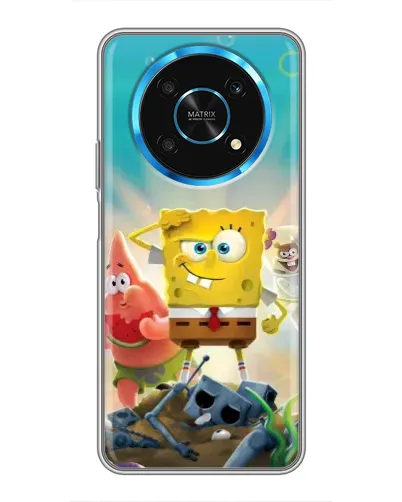 Чехол для Huawei Honor Magic 5 Lite 5G с картинкой «Спанч Боб победитель»