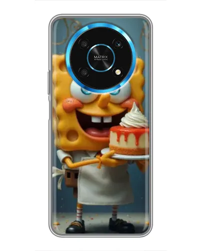 Чехол для Huawei Honor Magic 5 Lite 5G с картинкой «Повар Спанч Боб»