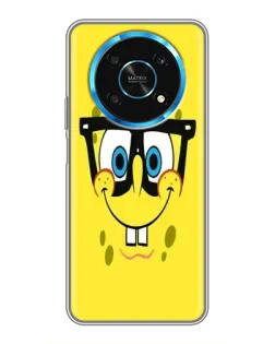 Чехол для Huawei Honor Magic 5 Lite 5G с картинкой «Минималистичный Спанч Боб»