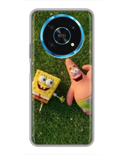 Чехол для Huawei Honor Magic 5 Lite 5G с картинкой «Друзья на лужайке»