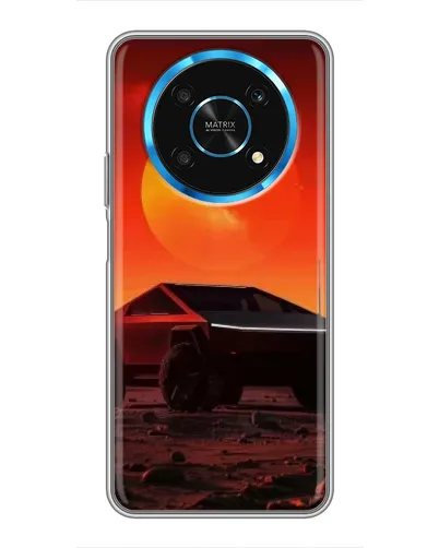 Чехол для Huawei Honor Magic 5 Lite 5G с картинкой «Cybertruck на Марсе»
