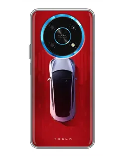 Чохол для Huawei Honor Magic 5 Lite 5G з картинкою «Tesla Top View»