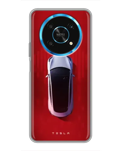 Чехол для Huawei Honor Magic 5 Lite 5G с картинкой «Tesla Top View»