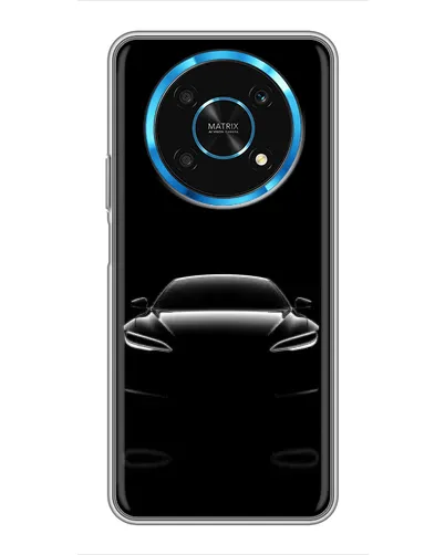 Чехол для Huawei Honor Magic 5 Lite 5G с картинкой «Силуэт Tesla Night»