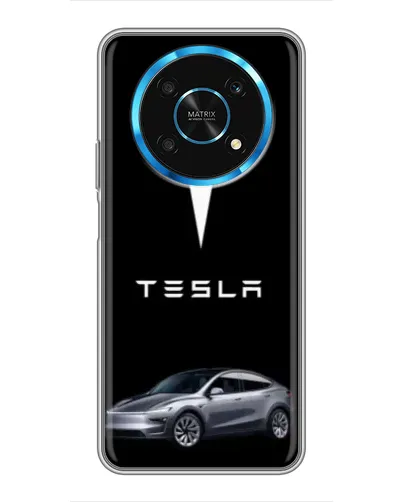 Чехол для Huawei Honor Magic 5 Lite 5G с картинкой «Tesla Model Y»