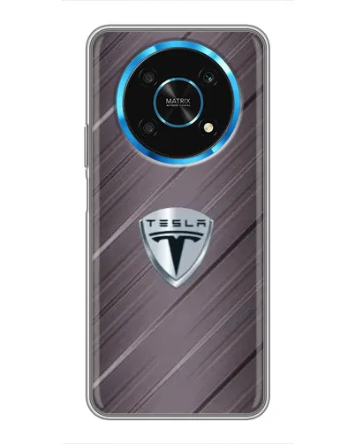 Чехол для Huawei Honor Magic 5 Lite 5G с картинкой «Металлическая текстура Tesla»