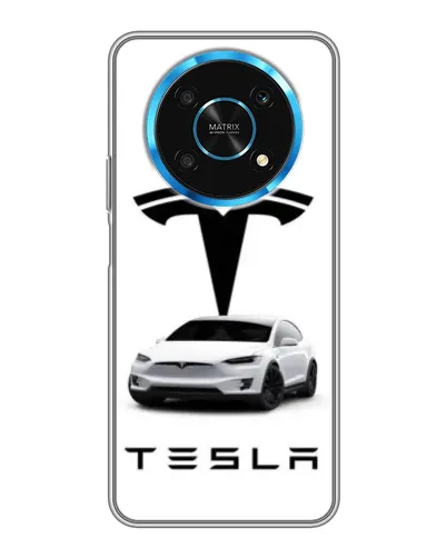 Чехол для Huawei Honor Magic 5 Lite 5G с картинкой «Tesla White Style»