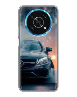 Чохол для Huawei Honor Magic 5 Lite 5G з картинкою «Mercedes — нічне місто»