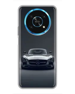 Чехол для Huawei Honor Magic 5 Lite 5G с картинкой «Mercedes на черном»