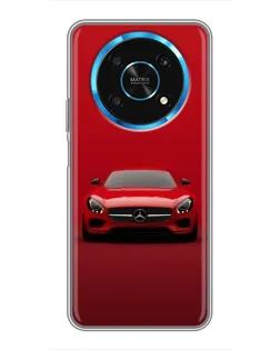 Чехол для Huawei Honor Magic 5 Lite 5G с картинкой «Красный Mercedes AMG»