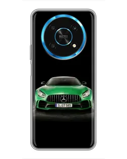 Чехол для Huawei Honor Magic 5 Lite 5G с картинкой «Mercedes — неоновый лого»