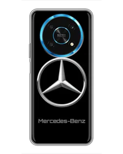 Чехол для Huawei Honor Magic 5 Lite 5G с картинкой «Mercedes Silver Logo»