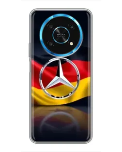 Чехол для Huawei Honor Magic 5 Lite 5G с картинкой «Mercedes — флаг Германии»