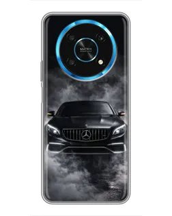 Чехол для Huawei Honor Magic 5 Lite 5G с картинкой «Mercedes в дыму»