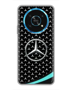 Чехол для Huawei Honor Magic 5 Lite 5G с картинкой «Mercedes — бирюзовый акцент»