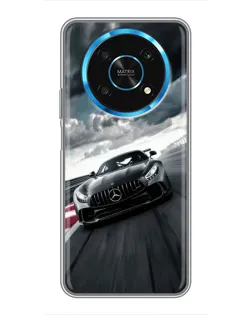 Чехол для Huawei Honor Magic 5 Lite 5G с картинкой «Гоночный Mercedes AMG»