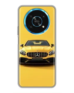 Чехол для Huawei Honor Magic 5 Lite 5G с картинкой «Желтый Mercedes GT»