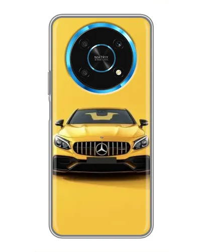 Чехол для Huawei Honor Magic 5 Lite 5G с картинкой «Желтый Mercedes GT»