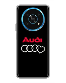 Чехол для Huawei Honor Magic 5 Lite 5G с картинкой «Логотип Audi Heart»