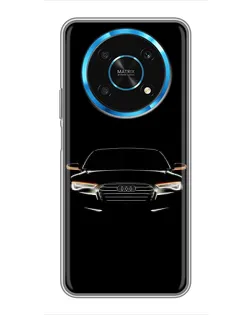 Чехол для Huawei Honor Magic 5 Lite 5G с картинкой «Audi — ночной контур»