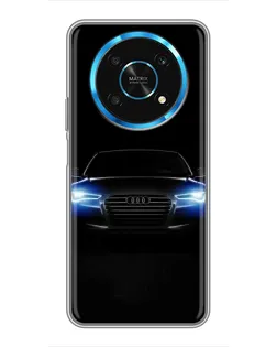 Чехол для Huawei Honor Magic 5 Lite 5G с картинкой «Audi в неоне»