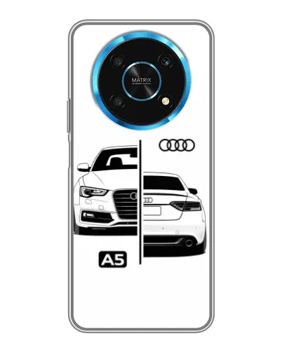 Чехол для Huawei Honor Magic 5 Lite 5G с картинкой «Audi — контрастный дизайн»