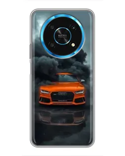 Чехол для Huawei Honor Magic 5 Lite 5G с картинкой «Audi в облаках дыма»